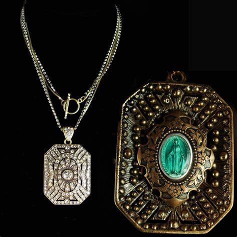 antique religious jewelry|More.